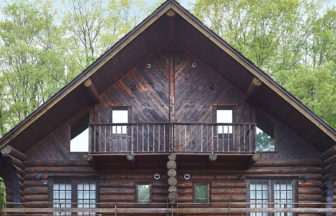 軽井沢143　ログハウス　最大8名までのコテージ外観