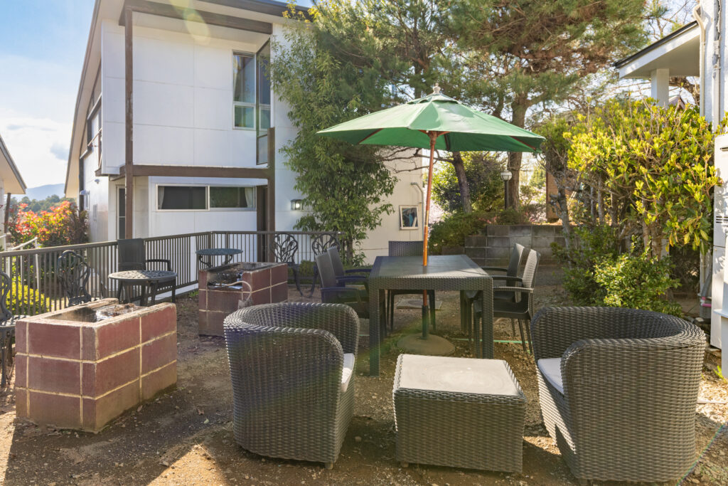 温泉とＢＢＱが出来るコテージ